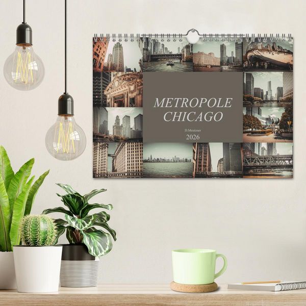 Produktbild: Metropole Chicago (Wandkalender 2026 DIN A4 quer), CALVENDO Monatskalender