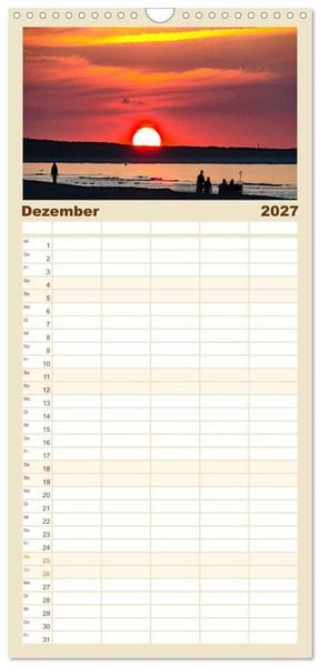 Produktbild: Familienplaner 2027 - Usedom - ein Traumreiseziel mit 5 Spalten (Wandkalender, 21 x 45 cm) CALVENDO