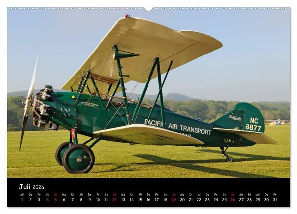 Produktbild: Doppeldecker - Veteranen der L&uuml;fte (hochwertiger Premium Wandkalender 2026 DIN A2 quer), Kunstdruck in Hochglanz