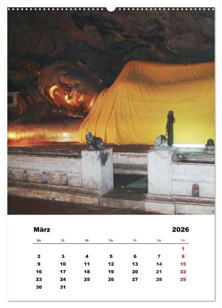 Produktbild: Thailand - Eine kleine Rundreise (Wandkalender 2026 DIN A2 hoch), CALVENDO Monatskalender