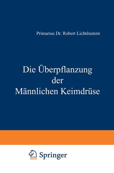 Produktbild: Die &Uuml;berpflanzung der M&auml;nnlichen Keimdr&uuml;se