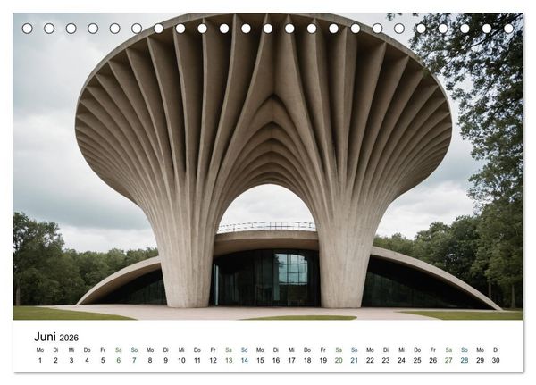 Produktbild: Einsamkeit in Architektur (Tischkalender 2026 DIN A5 quer), CALVENDO Monatskalender