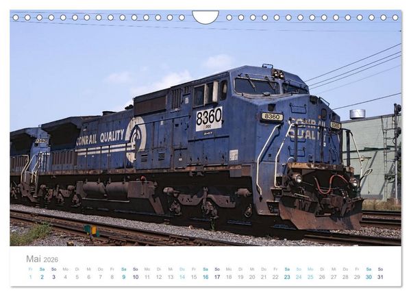 Produktbild: US Diesellokomotiven (Wandkalender 2026 DIN A4 quer), CALVENDO Monatskalender