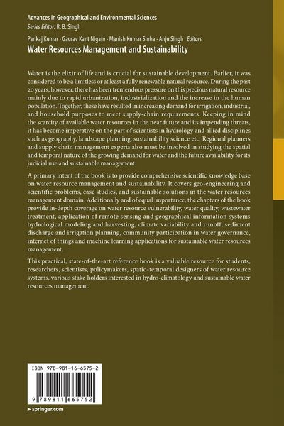 Produktbild: Water Resources Management and Sustainability