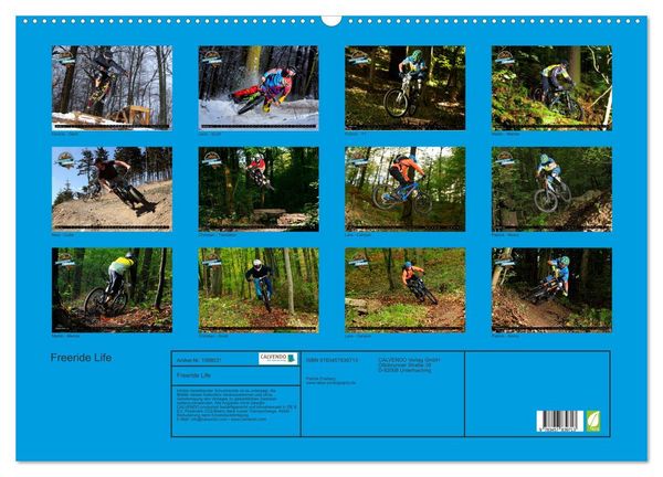 Produktbild: Freeride Life (Wandkalender 2026 DIN A2 quer), CALVENDO Monatskalender