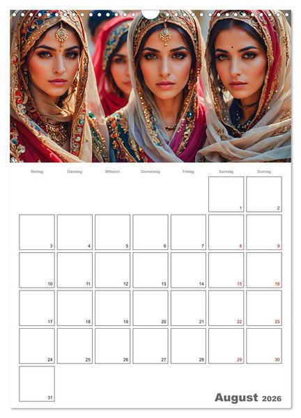 Produktbild: Frauen des Sultans (Wandkalender 2026 DIN A3 hoch), CALVENDO Monatskalender