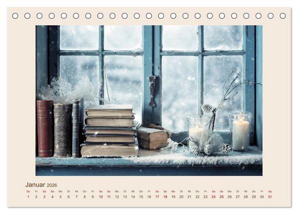 Produktbild: B&uuml;cherzauber (Tischkalender 2026 DIN A5 quer), CALVENDO Monatskalender