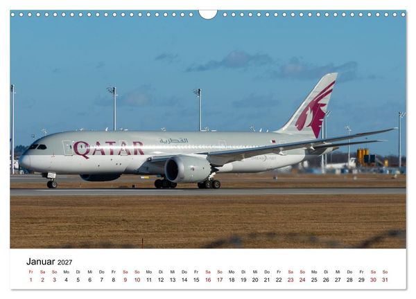 Produktbild: Boeing 787 Kalender (Wandkalender 2027 DIN A3 quer), CALVENDO Monatskalender