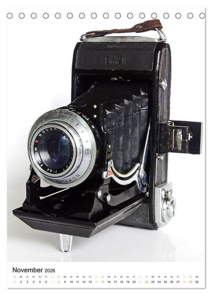 Produktbild: Balgenkameras - Analoge Fotoapparate mit Charme (Tischkalender 2026 DIN A5 hoch), CALVENDO Monatskalender