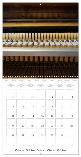 Produktbild: Moments de Piano (Calendrier mural carr&eacute; 2026 30x30 cm) Calendrier double avec une page pour vos prises de notes