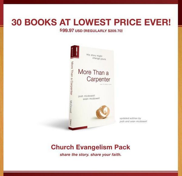 Produktbild: Mcdowell, J: More Than a Carpenter 30 Pack, Church Evangelis