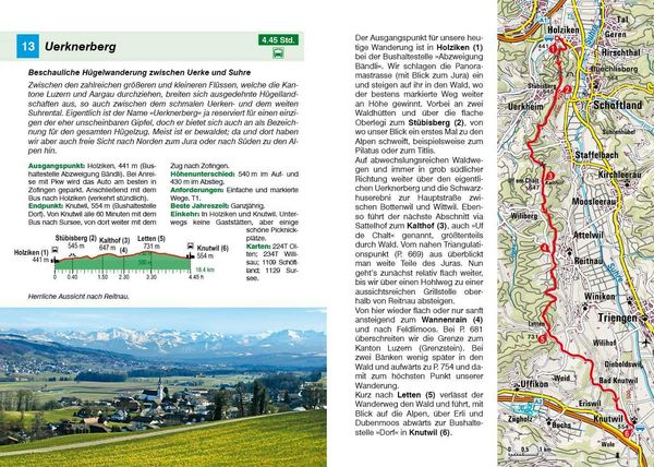 Produktbild: ROTHER Wanderf&uuml;hrer Aargau