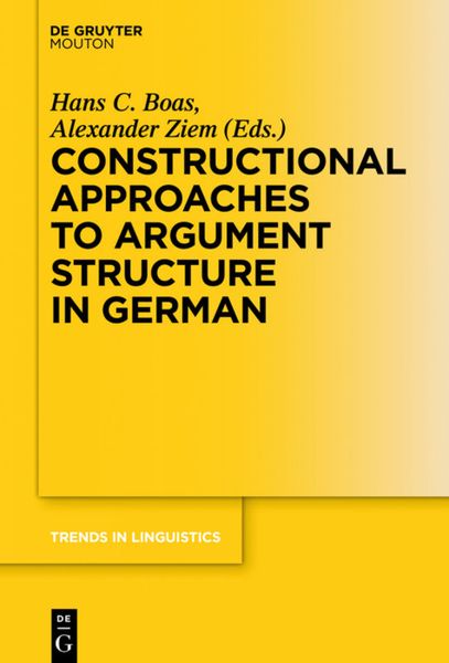 Produktbild: Constructional Approaches to Syntactic Structures in German