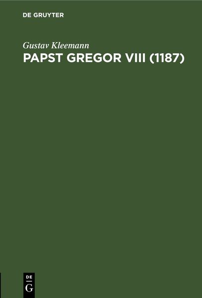 Produktbild: Papst Gregor VIII (1187)