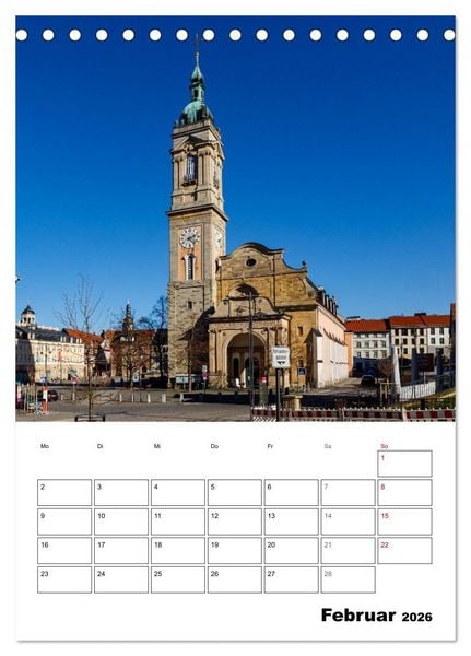 Produktbild: Historisches Eisenach (Tischkalender 2026 DIN A5 hoch), CALVENDO Monatskalender