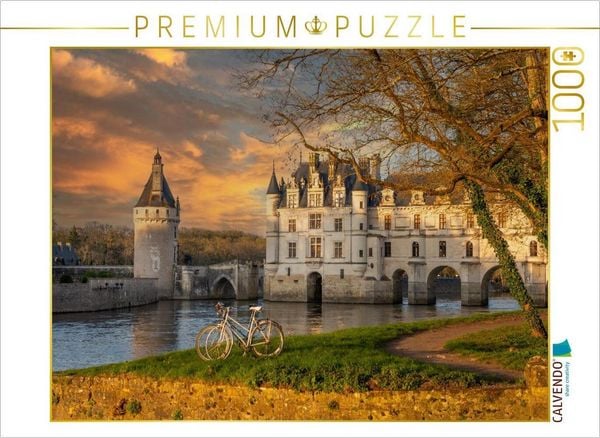 CALVENDO Puzzle Schloss Chenonceau | 1000 Teile Lege-Größe 64 × 48 cm Foto-Puzzle für glückliche Stunden