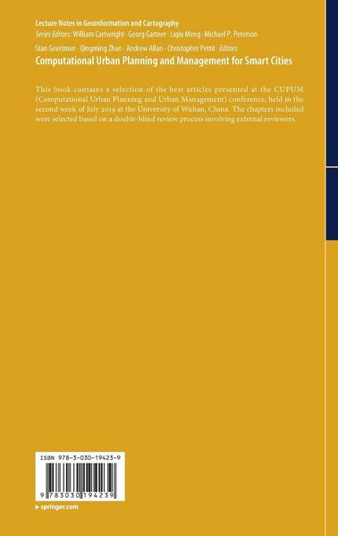 Produktbild: Computational Urban Planning and Management for Smart Cities