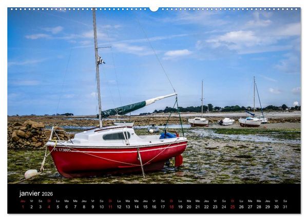 Produktbild: Balade en C&ocirc;tes d'Armor (Calendrier mural 2026 DIN A2 vertical) calendrier de bureau