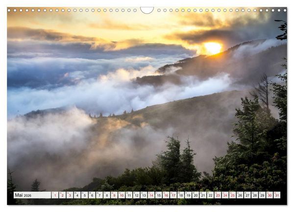 Produktbild: G&ouml;ttererwachen. Die Natur im mystischen Nebel (Wandkalender 2026 DIN A3 quer), CALVENDO Monatskalender