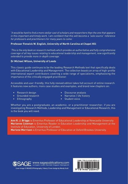 Produktbild: Research Methods in Educational Leadership and Management