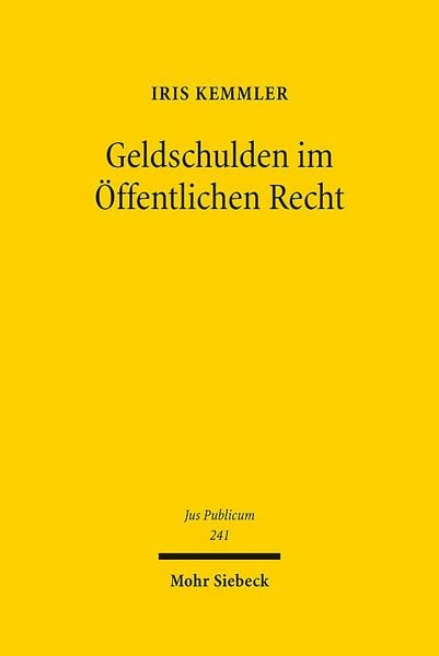 Produktbild: Geldschulden im Öffentlichen Recht