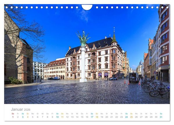 Produktbild: Leipzig - Spaziergang durch Epochen (Wandkalender 2026 DIN A4 quer), CALVENDO Monatskalender