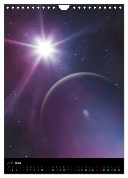 Produktbild: Weit entfernte Welten (Wandkalender 2026 DIN A4 hoch), CALVENDO Monatskalender