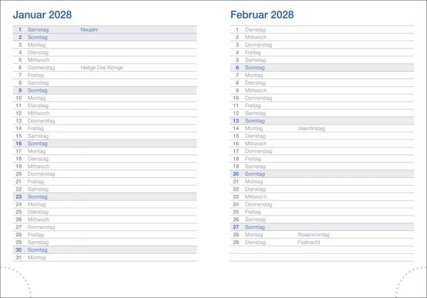 Produktbild: Tages-Cheftimer A6, petrol 2027