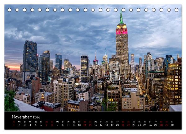 Produktbild: New York City - Impressionen (Tischkalender 2026 DIN A5 quer), CALVENDO Monatskalender