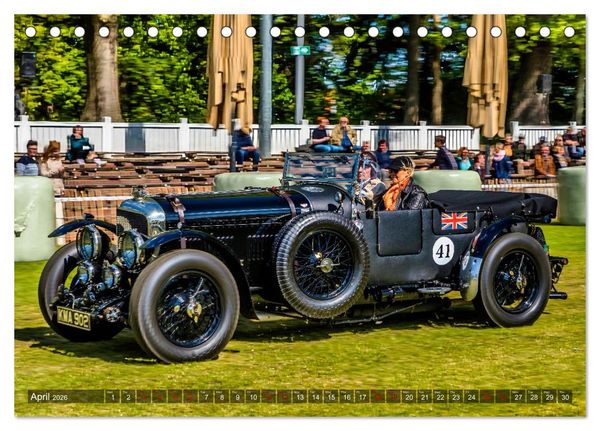 Produktbild: historical racing cars on the track (Desk Calendar 2026 DIN A5 landscape), CALVENDO 12 Month DeskCalendar
