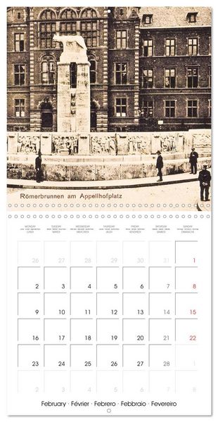 Produktbild: Cologne autrefois : Cartes postales historiques de la ville (Calendrier mural carr&eacute; 2026 30x30 cm) Calendrier double avec une page pour vos prises de notes