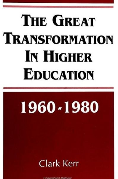 Produktbild: The Great Transformation in Higher Education, 1960-1980
