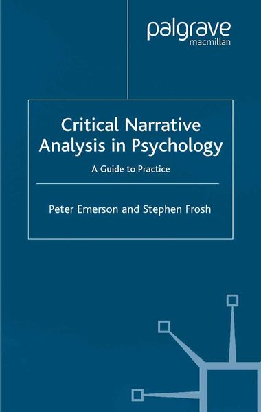 Produktbild: Critical Narrative Analysis in Psychology