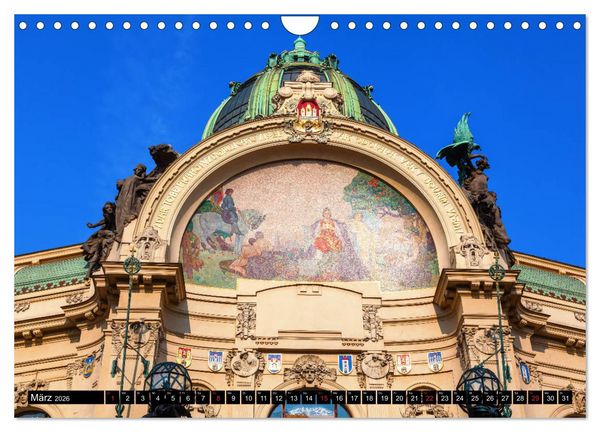 Produktbild: Jugendstilarchitektur - ein Bilderbogen quer durch Europa (Wandkalender 2026 DIN A4 quer), CALVENDO Monatskalender