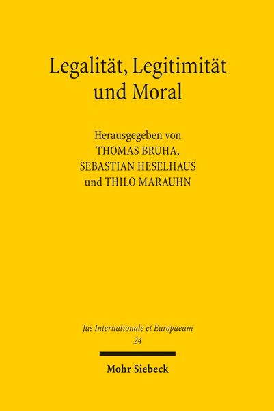 Produktbild: Legalit&auml;t, Legitimit&auml;t und Moral