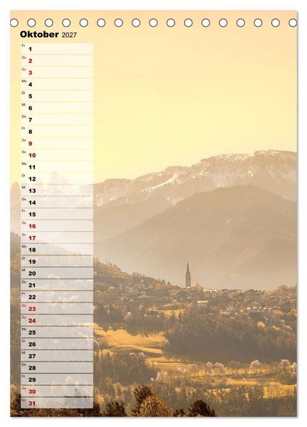 Produktbild: S&uuml;d-Tirol Terminplaner (Tischkalender 2027 DIN A5 hoch), CALVENDO Monatskalender