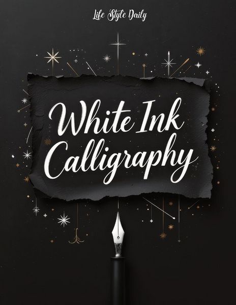 Produktbild: White Ink Calligraphy