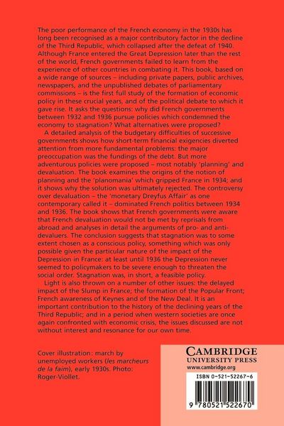 Produktbild: The Politics of Depression in France 1932 1936