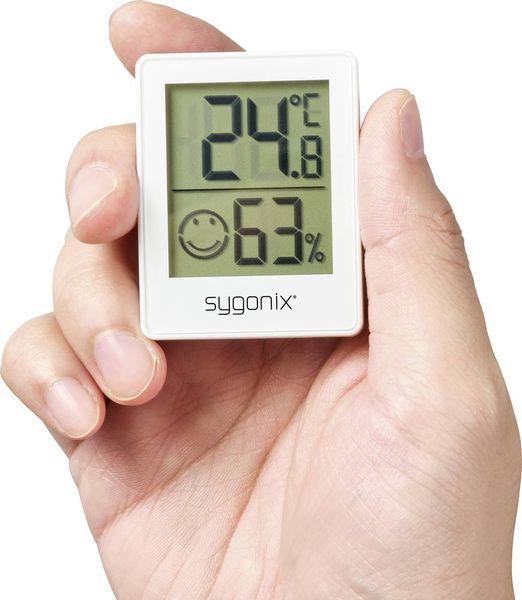 Sygonix Thermo-/Hygrometer Weiß