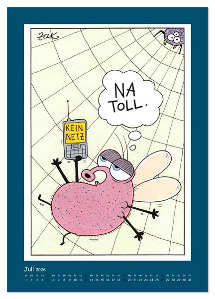 Produktbild: Na Toll! Comics von Martin Zak (Wandkalender 2026 DIN A4 hoch), CALVENDO Monatskalender