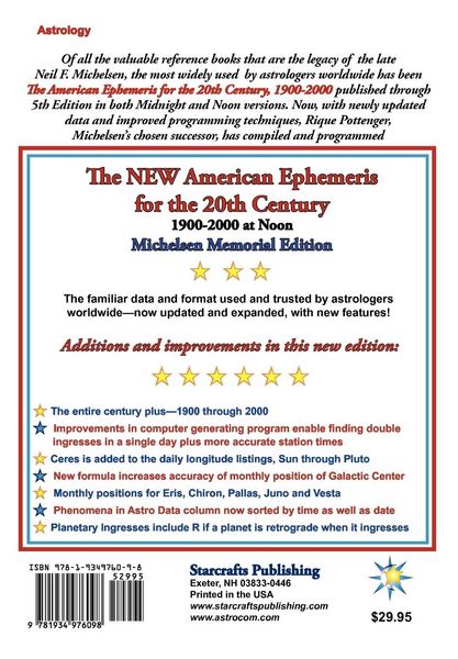 Produktbild: The New American Ephemeris for the 20th Century, 1900-2000 at Noon