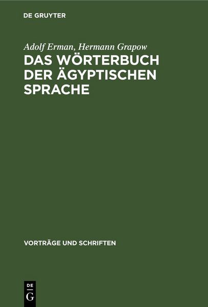 Produktbild: Das W&ouml;rterbuch der &auml;gyptischen Sprache