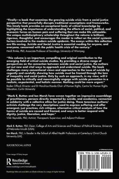 Produktbild: Suicide and Social Justice
