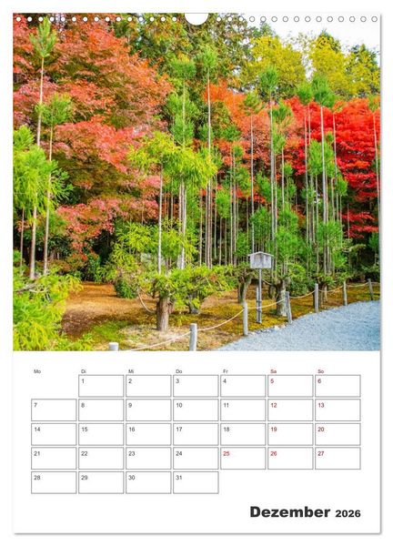 Produktbild: Herbst im japanischen Garten (Wandkalender 2026 DIN A3 hoch), CALVENDO Monatskalender
