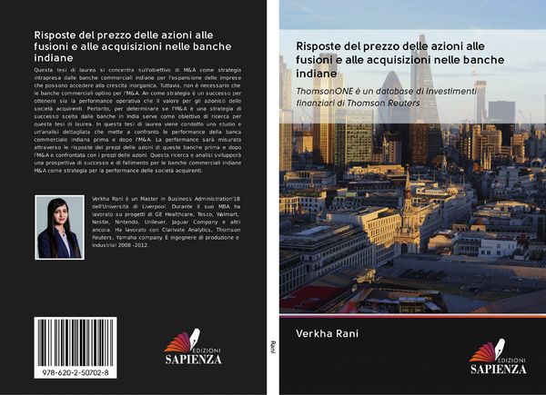 Produktbild: Risposte del prezzo delle azioni alle fusioni e alle acquisizioni nelle banche indiane