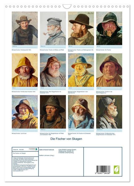 Produktbild: Die Fischer von Skagen (Wandkalender 2026 DIN A3 hoch), CALVENDO Monatskalender