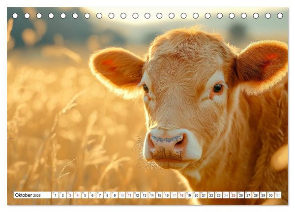 Produktbild: K&Uuml;HE AUF DER ALM &ndash; Der Kalender aus Bayern (Tischkalender 2026 DIN A5 quer), CALVENDO Monatskalender
