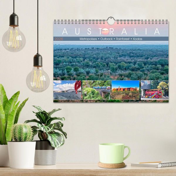 Produktbild: Australia - Metropolises &bull; Outback &bull; Rainforest &bull; Koalas (Wall Calendar 2026 DIN A4 landscape), CALVENDO 12 Month Wall Calendar