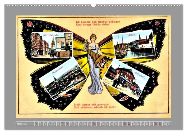 Produktbild: Gru&szlig; aus Itzehoe (hochwertiger Premium Wandkalender 2026 DIN A2 quer), Kunstdruck in Hochglanz