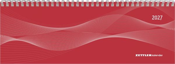 Produktbild: Tisch-Querkalender Profi rot 2027